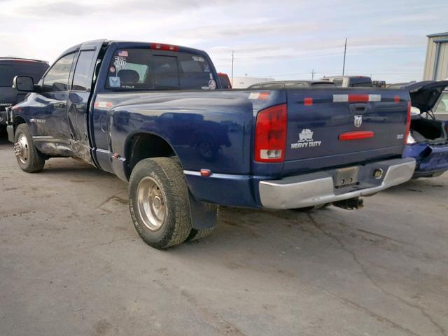 3D7MR48C55G718858 - 2005 DODGE RAM 3500 S BLUE photo 3