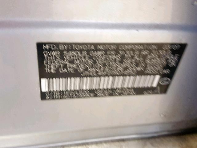 JTHGL46F275014552 - 2007 LEXUS LS 460L SILVER photo 10