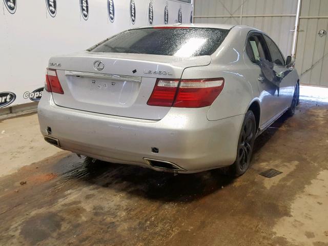 JTHGL46F275014552 - 2007 LEXUS LS 460L SILVER photo 4