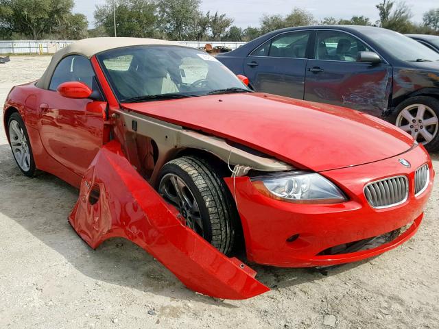 4USBT53564LU08733 - 2004 BMW Z4 3.0 RED photo 1