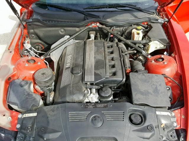 4USBT53564LU08733 - 2004 BMW Z4 3.0 RED photo 7
