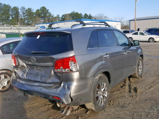 5XYKWDA24CG262410 - 2012 KIA SORENTO SX GRAY photo 4