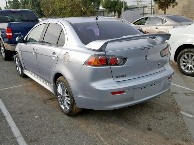 JA32U8FW6CU031630 - 2012 MITSUBISHI LANCER GT SILVER photo 3