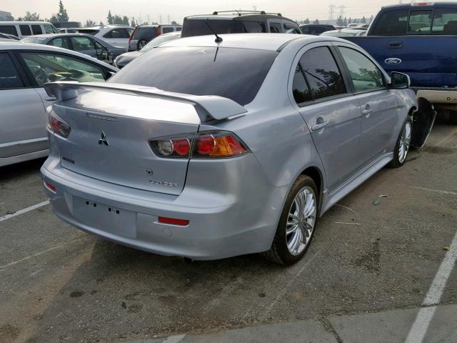 JA32U8FW6CU031630 - 2012 MITSUBISHI LANCER GT SILVER photo 4