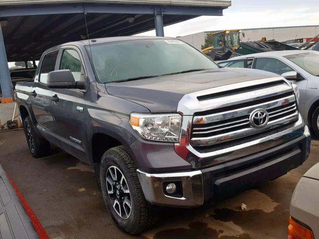 5TFDY5F19GX519170 - 2016 TOYOTA TUNDRA CRE GRAY photo 1