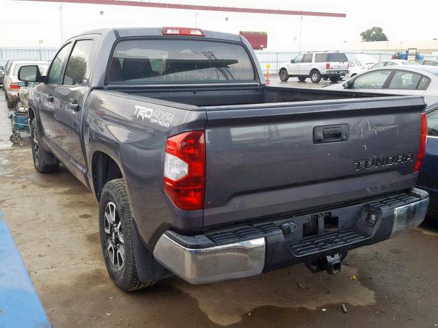 5TFDY5F19GX519170 - 2016 TOYOTA TUNDRA CRE GRAY photo 3