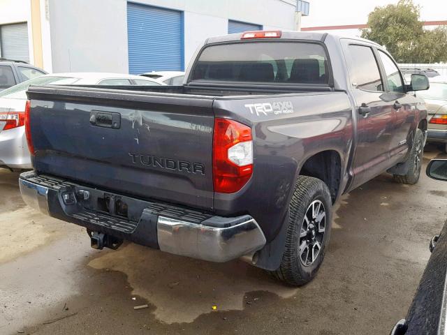 5TFDY5F19GX519170 - 2016 TOYOTA TUNDRA CRE GRAY photo 4