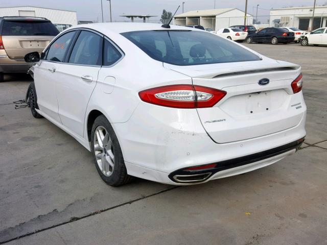 3FA6P0K99GR207956 - 2016 FORD FUSION TIT WHITE photo 3