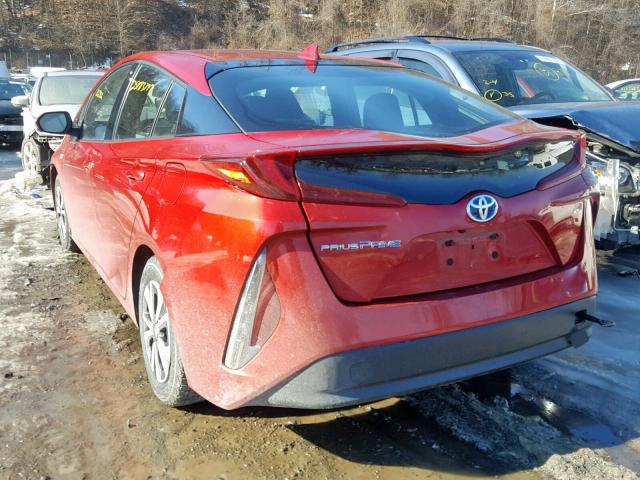 JTDKARFP4H3004562 - 2017 TOYOTA PRIUS PRIM წითელი ფოტო 3