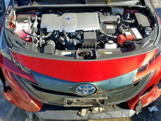 JTDKARFP4H3004562 - 2017 TOYOTA PRIUS PRIM წითელი ფოტო 7