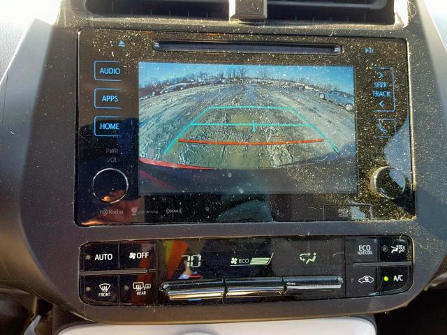 JTDKARFP4H3004562 - 2017 TOYOTA PRIUS PRIM წითელი ფოტო 9