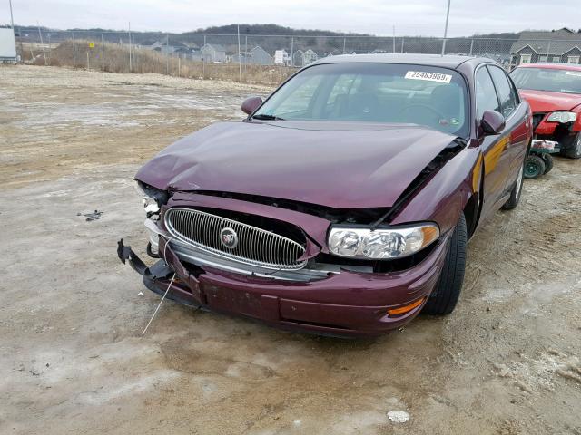 1G4HP54K544174857 - 2004 BUICK LESABRE CU RED photo 2