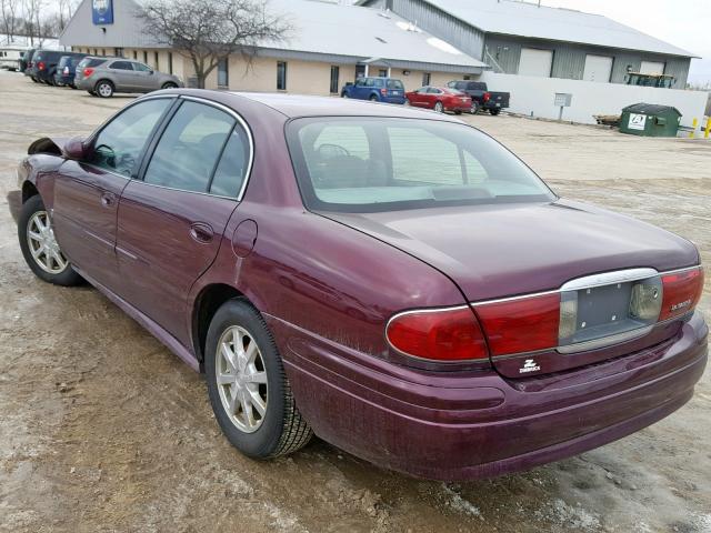 1G4HP54K544174857 - 2004 BUICK LESABRE CU RED photo 3