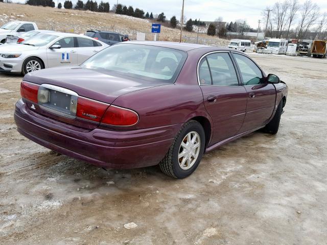 1G4HP54K544174857 - 2004 BUICK LESABRE CU RED photo 4