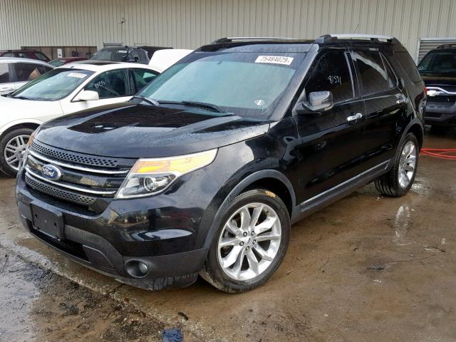 1FMHK7F89CGA57100 - 2012 FORD EXPLORER L BLACK photo 2