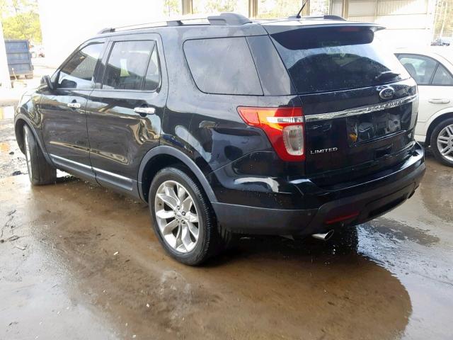 1FMHK7F89CGA57100 - 2012 FORD EXPLORER L BLACK photo 3