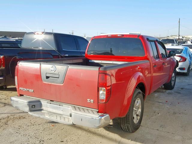 1N6AD09U89C404798 - 2009 NISSAN FRONTIER C RED photo 4