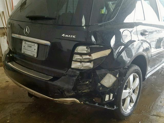 4JGBB8GBXBA733741 - 2011 MERCEDES-BENZ ML 350 4MA BLACK photo 9