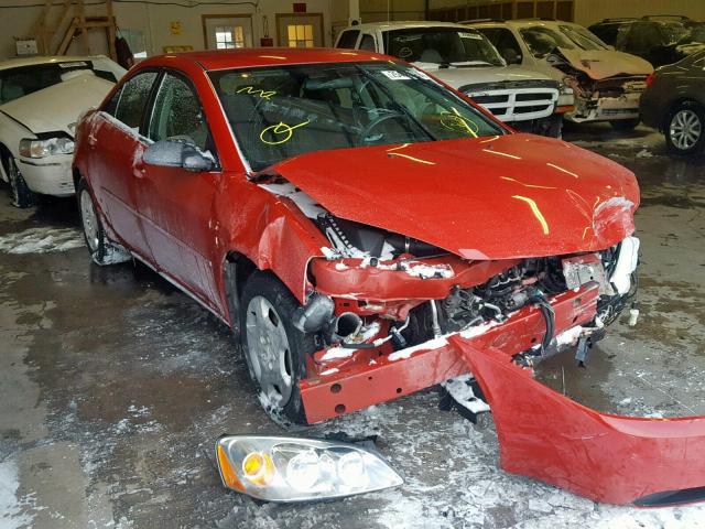 1G2ZF58B374264037 - 2007 PONTIAC G6 VALUE L RED photo 1