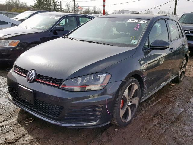 3VW447AUXHM075195 - 2017 VOLKSWAGEN GTI S/SE BLACK photo 2