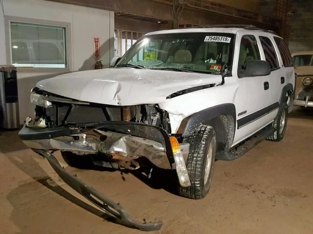 1GNEC13Z22R169276 - 2002 CHEVROLET TAHOE WHITE photo 2