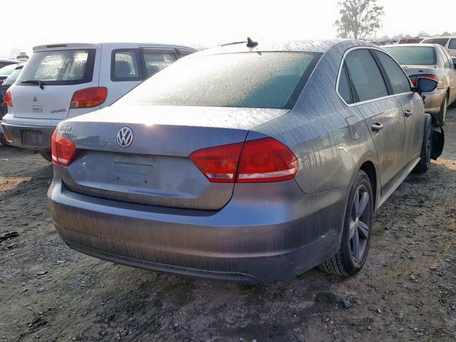 1VWBP7A38CC069766 - 2012 VOLKSWAGEN PASSAT SE GRAY photo 4