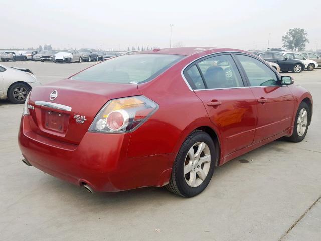 1N4BL21E07N411701 - 2007 NISSAN ALTIMA 3.5 BURGUNDY photo 4