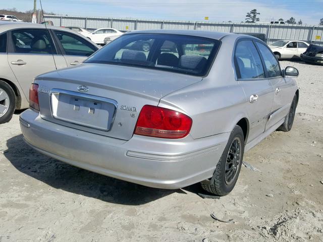 KMHWF25H04A021946 - 2004 HYUNDAI SONATA GL SILVER photo 4