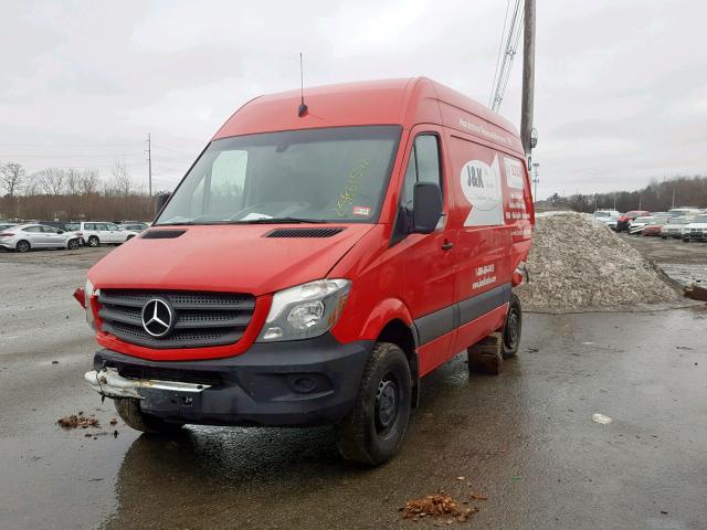 WD3PE7DD0GP325877 - 2016 MERCEDES-BENZ SPRINTER 2 RED photo 2