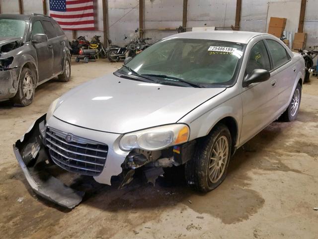 1C3EL46X84N344326 - 2004 CHRYSLER SEBRING LX SILVER photo 2