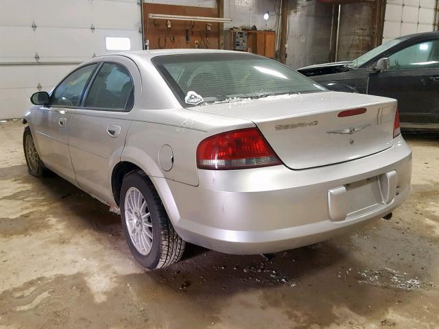 1C3EL46X84N344326 - 2004 CHRYSLER SEBRING LX SILVER photo 3