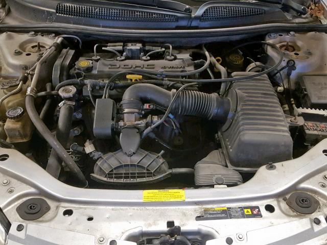 1C3EL46X84N344326 - 2004 CHRYSLER SEBRING LX SILVER photo 7