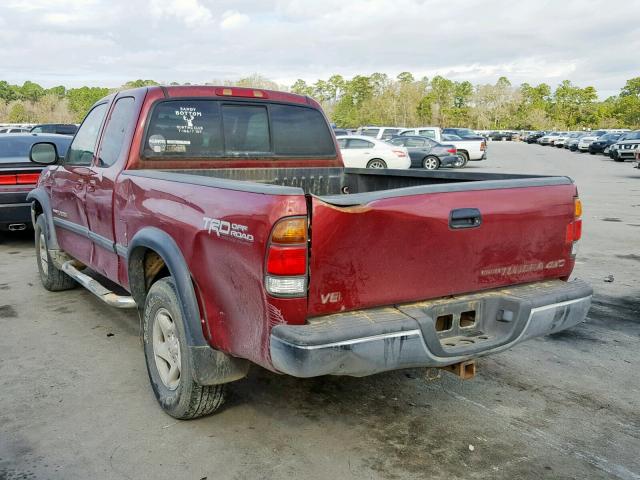 5TBBT4412YS102282 - 2000 TOYOTA TUNDRA ACC MAROON photo 3