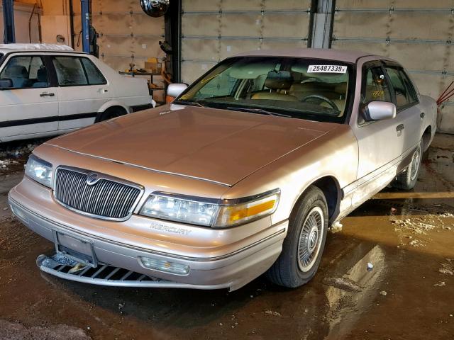 2MELM74W3TX629913 - 1996 MERCURY GRAND MARQ TAN photo 2