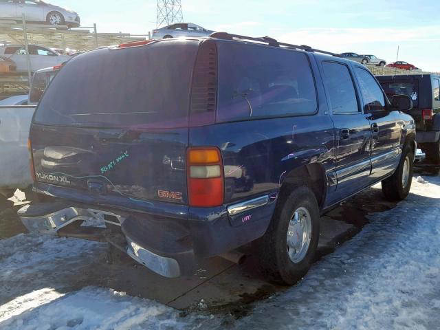 3GKFK16T71G285258 - 2001 GMC YUKON XL K BLUE photo 4