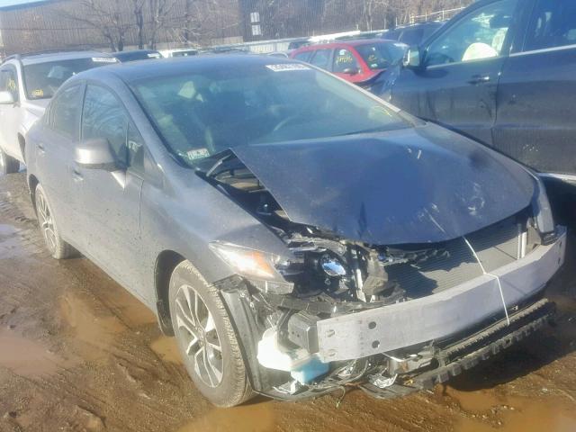 19XFB2F95DE222715 - 2013 HONDA CIVIC EXL GRAY photo 1