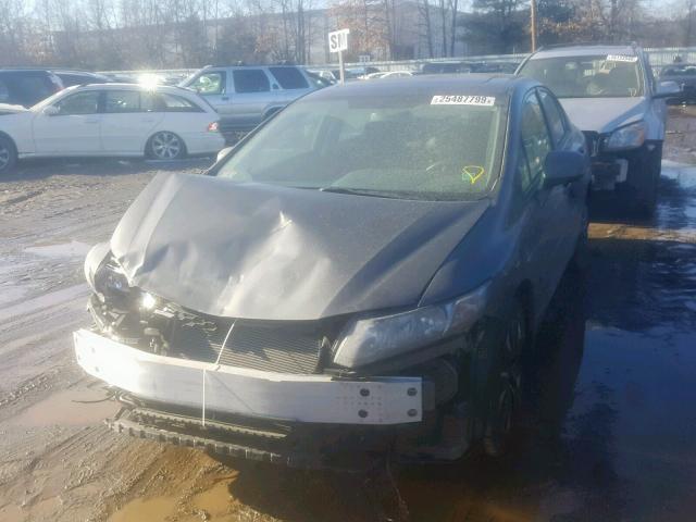 19XFB2F95DE222715 - 2013 HONDA CIVIC EXL GRAY photo 2