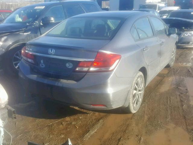 19XFB2F95DE222715 - 2013 HONDA CIVIC EXL GRAY photo 4