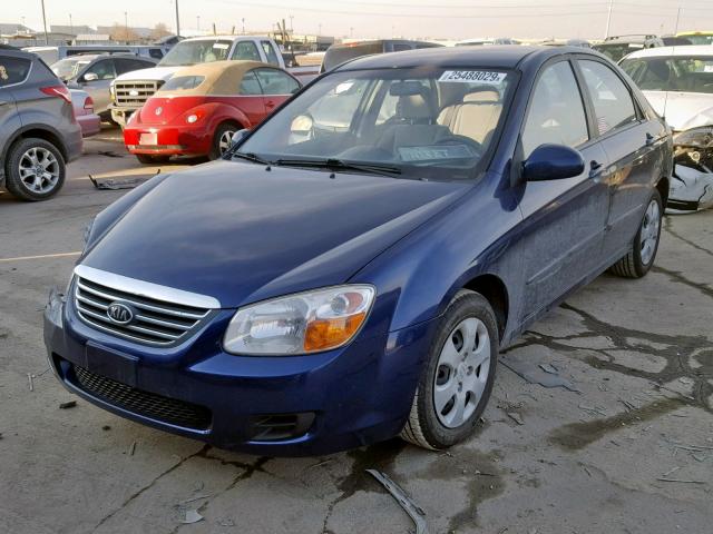 KNAFE121285507288 - 2008 KIA SPECTRA EX BLUE photo 2