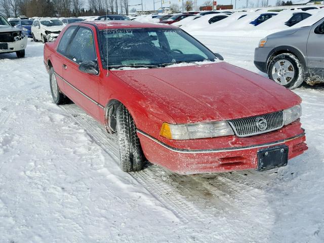 1MEBM6045MH651293 - 1991 MERCURY COUGAR LS RED photo 1