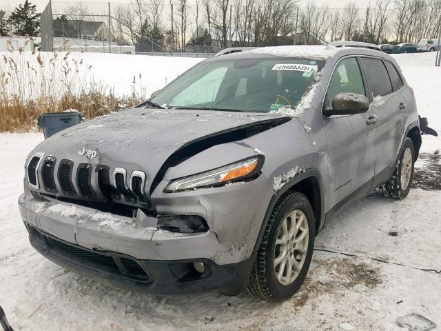 1C4PJLCB3EW101709 - 2014 JEEP CHEROKEE L SILVER photo 2