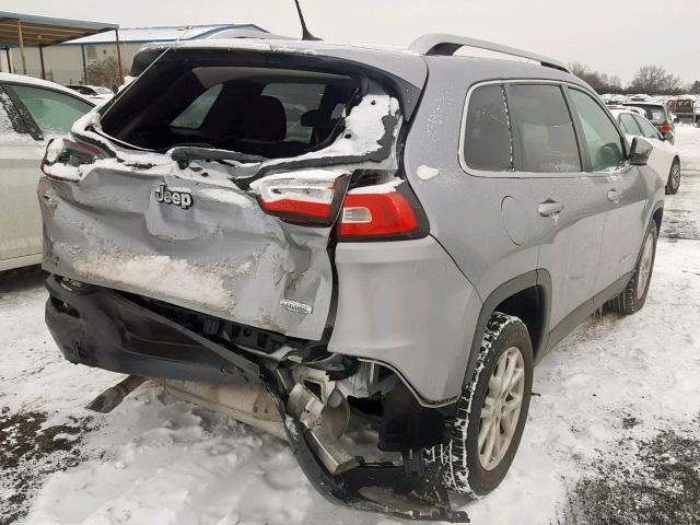 1C4PJLCB3EW101709 - 2014 JEEP CHEROKEE L SILVER photo 4