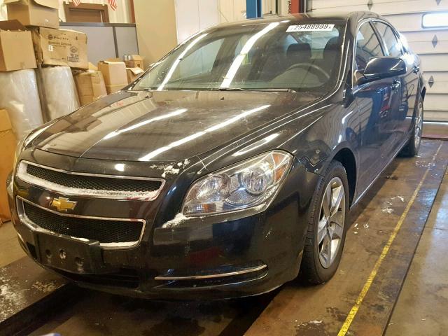 1G1ZC5E08AF307623 - 2010 CHEVROLET MALIBU 1LT BLACK photo 2