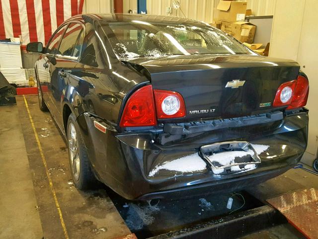 1G1ZC5E08AF307623 - 2010 CHEVROLET MALIBU 1LT BLACK photo 3