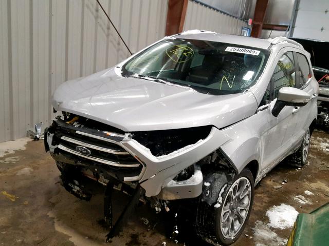 MAJ6P1WL8JC159268 - 2018 FORD ECOSPORT T GRAY photo 2