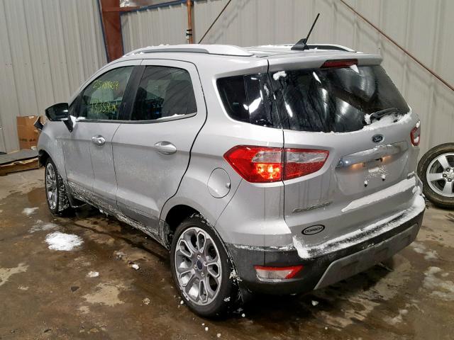 MAJ6P1WL8JC159268 - 2018 FORD ECOSPORT T GRAY photo 3