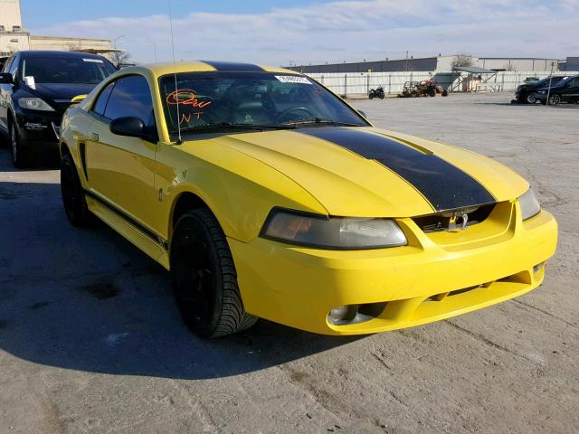 1FAFP47V21F200865 - 2001 FORD MUSTANG CO YELLOW photo 1