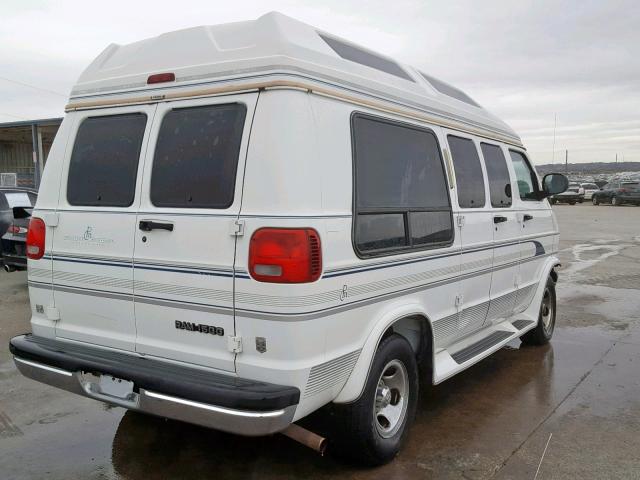 2B6HB11Z5WK110635 - 1998 DODGE RAM VAN B1 WHITE photo 4