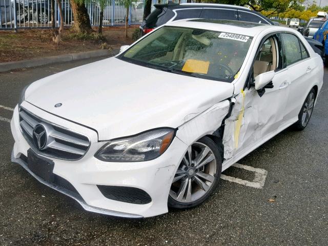 WDDHF5KB3GB253167 - 2016 MERCEDES-BENZ E 350 WHITE photo 2