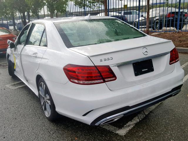 WDDHF5KB3GB253167 - 2016 MERCEDES-BENZ E 350 WHITE photo 3